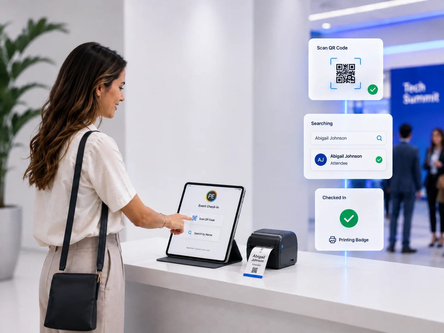 Event Check-In in the CredsNow platform