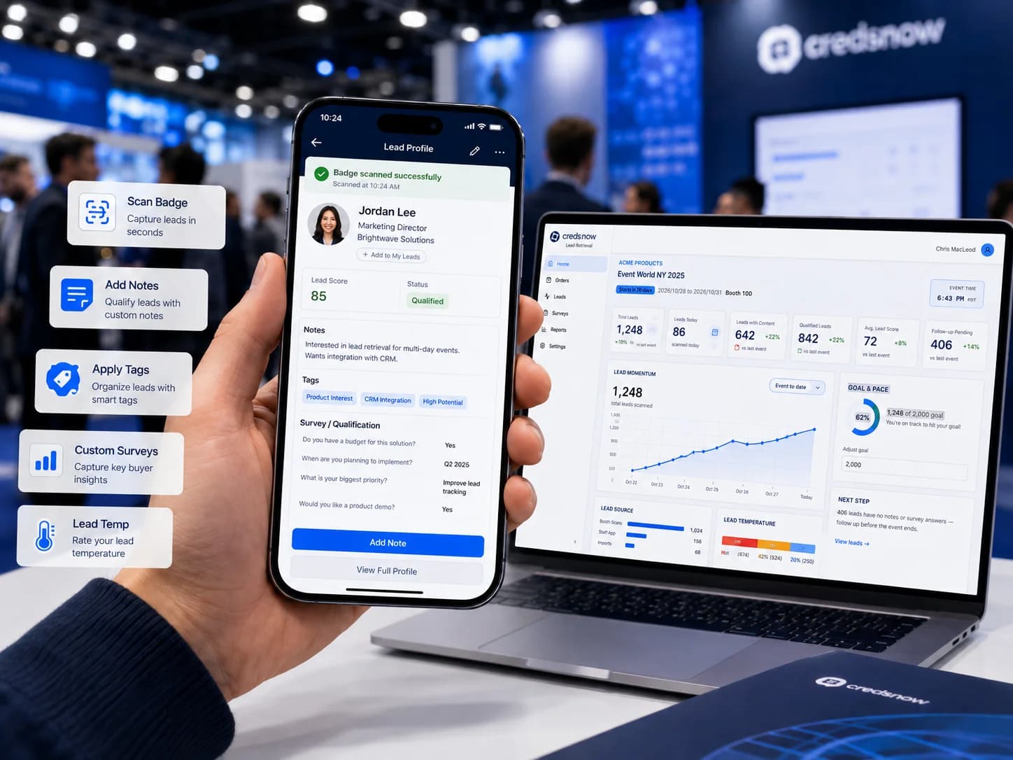 Lead Retrieval in the CredsNow platform